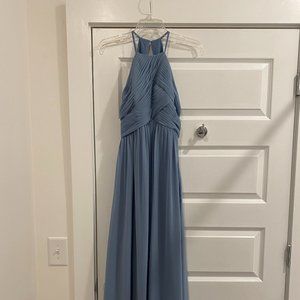 Revelry Chiffon Bridesmaid Dress, French Blue, 4